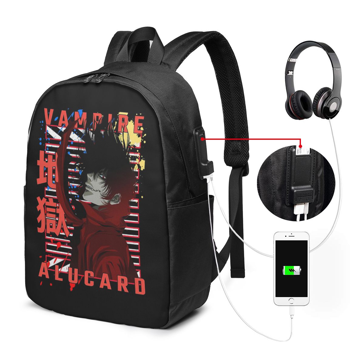 Travel Bags - Alucard Hellsing Manga Zaino da viaggio