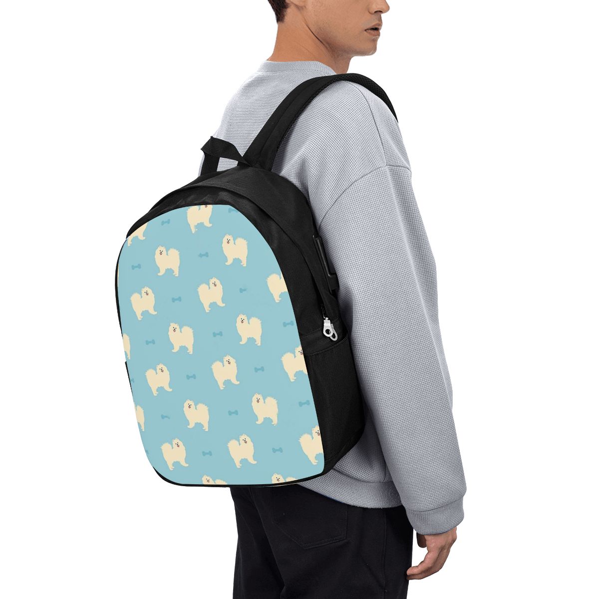 Travel Bags - Zaino per cani Samoyed, borsa da