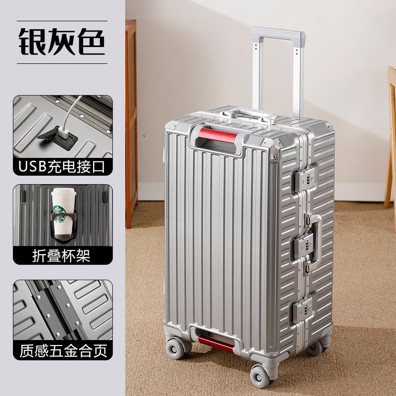 Aluminum Frame Carry On Luggage - Valigia da Viaggio Grande con Telaio