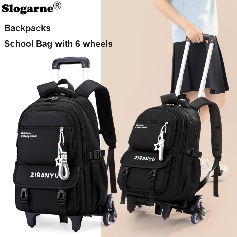 Foldable Rolling Luggage Bag - Zaino Trolley per Studenti 2026 Nuovo,
