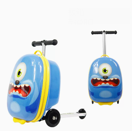 Kids Ride On Suitcase Scooter - Valigia per scooter per bambini Valigia