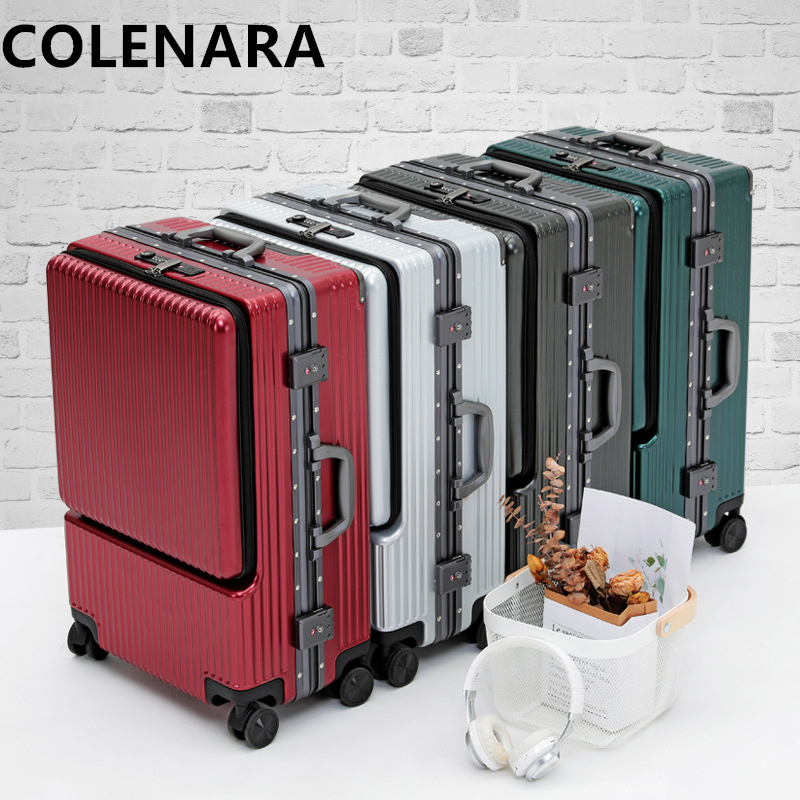 COLENARA Valigia Trolley con A - Front Opening Laptop Luggage 24 Inch recensione e prezzo
