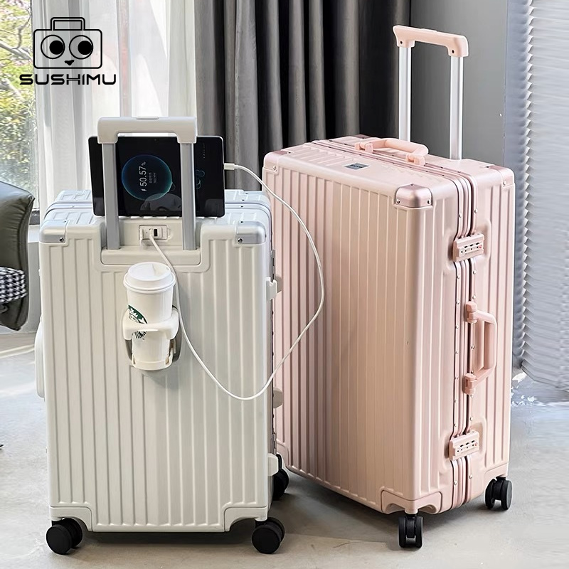 SUSHIMU Bagaglio a mano con po - Spinner Wheel Rolling Suitcase 20 Inch recensione e prezzo