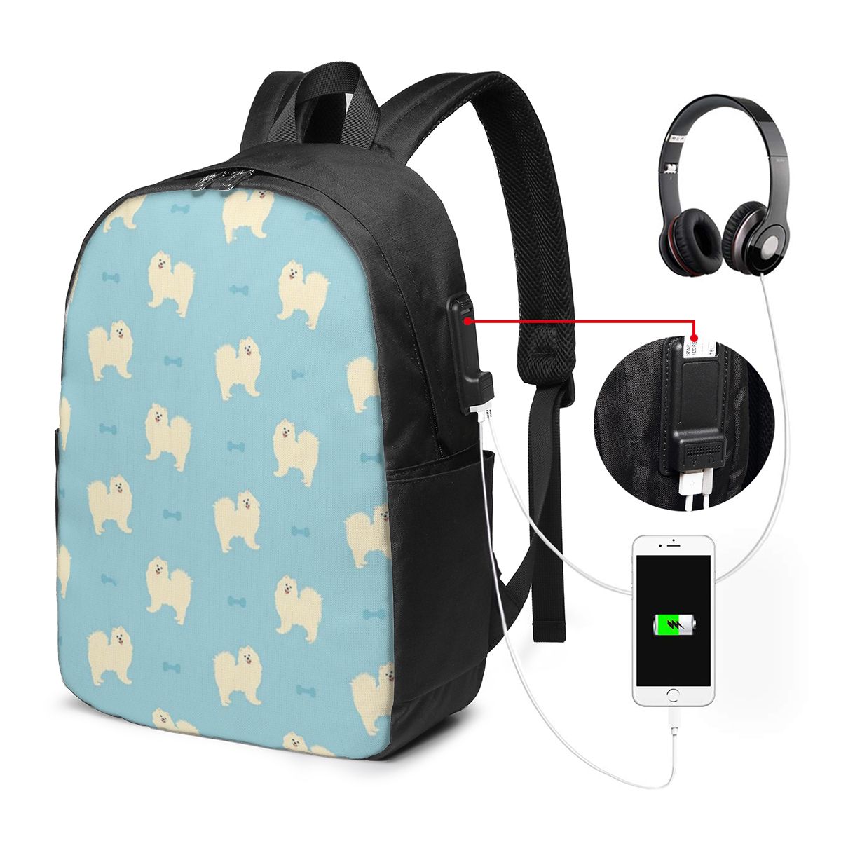Zaino per cani Samoyed, borsa  - Travel Bags recensione e prezzo