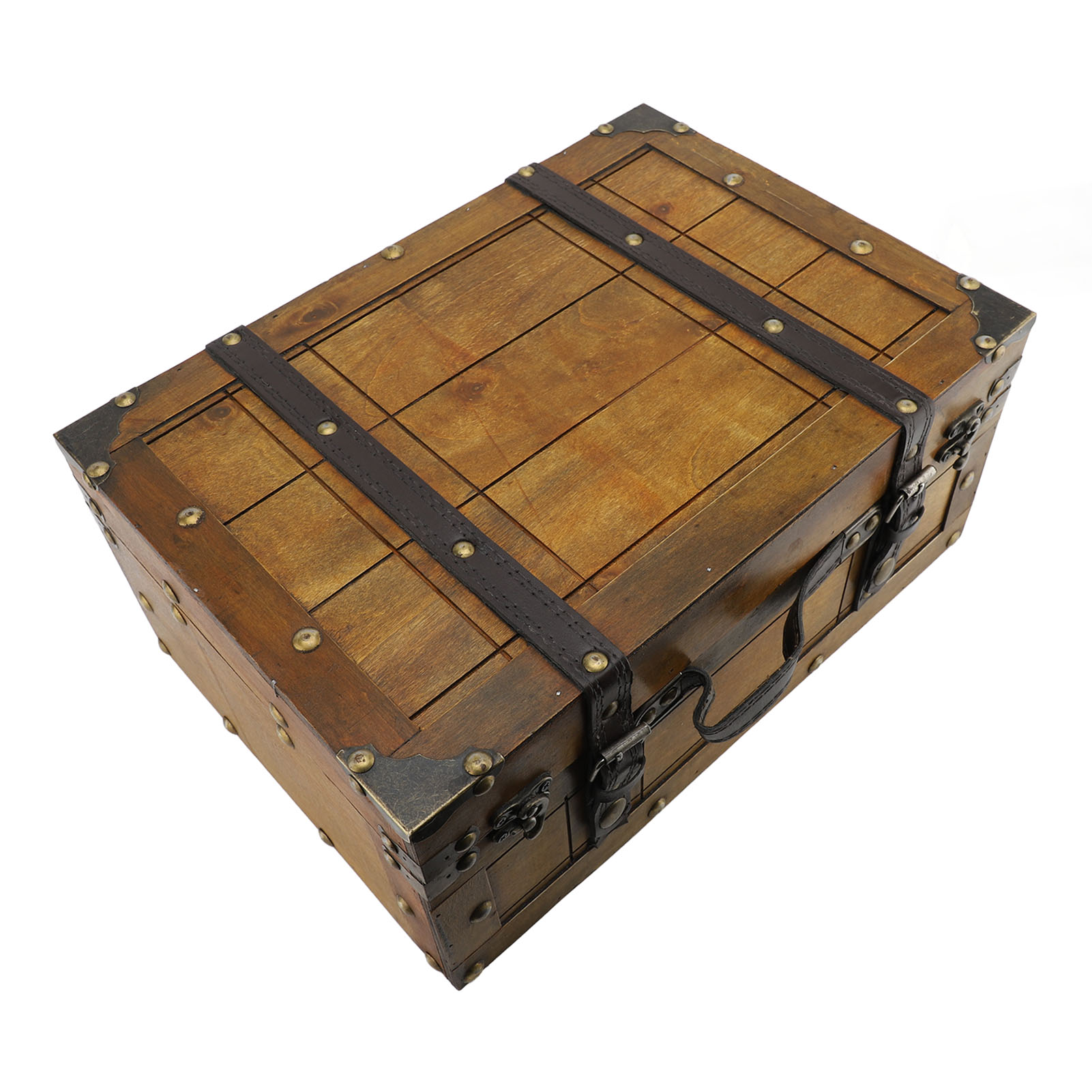 Valigia retrò in legno sinteti - Retro Vintage Trunk Suitcase recensione e prezzo