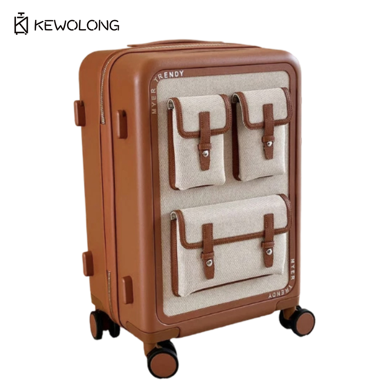 Valigia Vintage in Tela con Ru - Spinner Wheel Rolling Suitcase 20 Inch recensione e prezzo